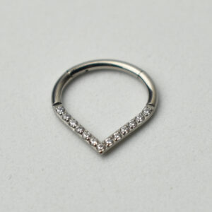 Hinged Ring Tear Shape
